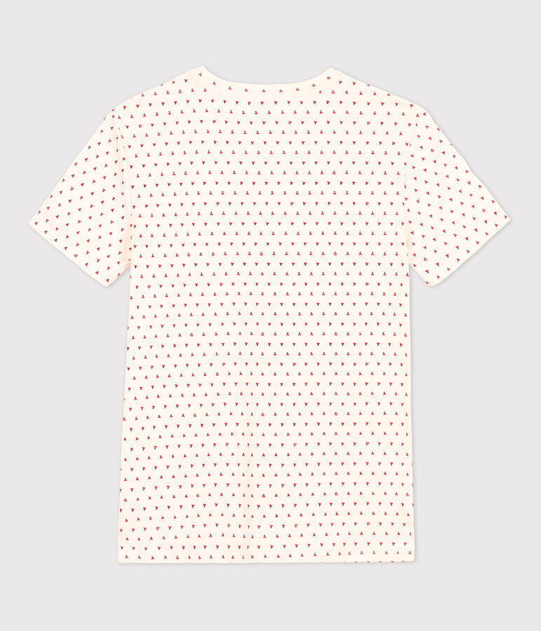 Tee-shirt L'ICONIQUE col rond en coton Femme blanc AVALANCHE+STOP/ MULTICO