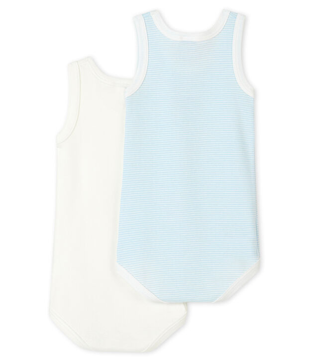 Lot de 2 bodies sans manches b&eacute;b&eacute; gar&ccedil;on multicouleur
