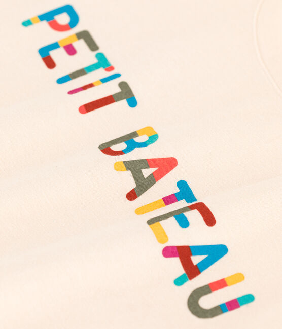 Tee-shirt LE DROIT col rond en coton Femme écru AVALANCHE