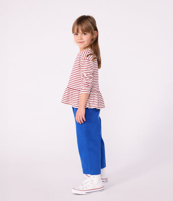 Marinière enfant en coton rouge MILK/ AMARANTE