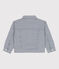 Veste en toile de coton rayée enfant fille bleu MEDIEVAL/blanc MARSHMALLOW