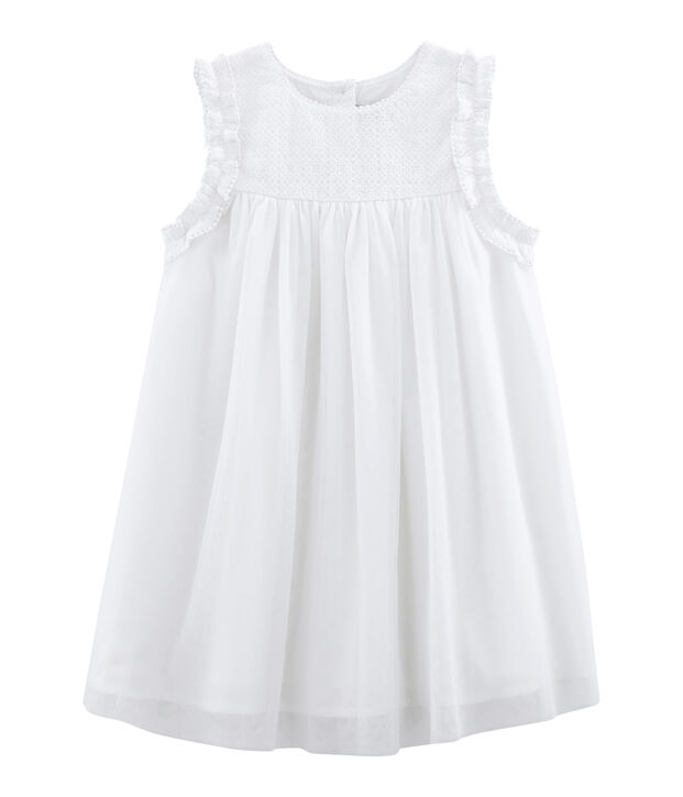 Robe de c&eacute;r&eacute;monie b&eacute;b&eacute; fille blanc