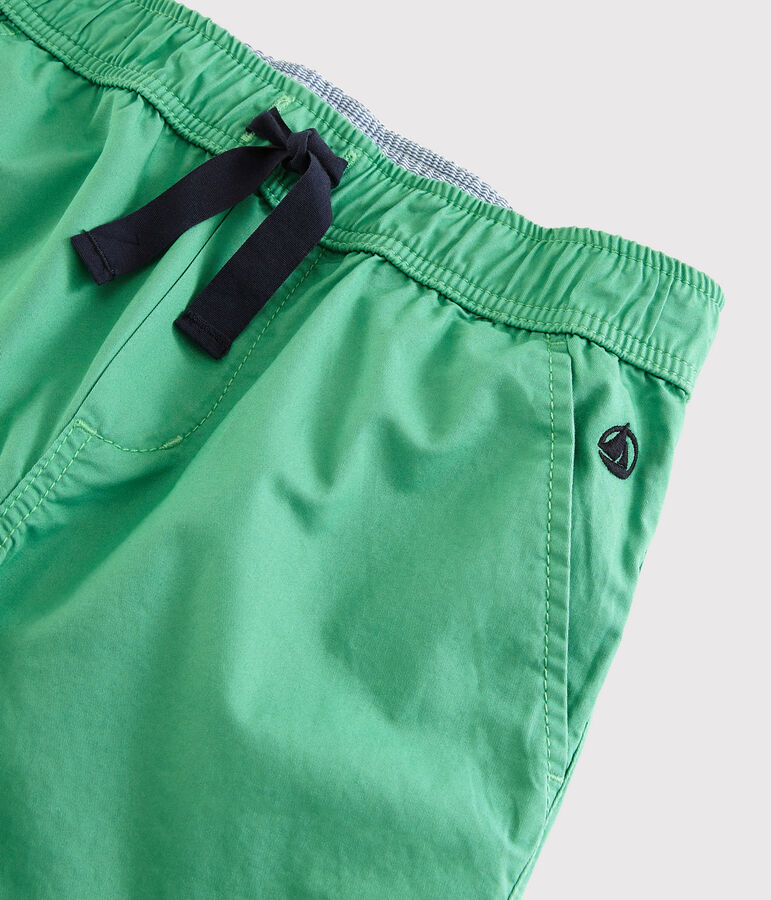 Pantalon en serge enfant gar&ccedil;on vert