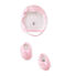 Ensemble béguin et chaussons bébé fille rose VIENNE/blanc ECUME