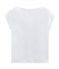 Tee shirt manches courtes coton Sea island femme blanc ECUME