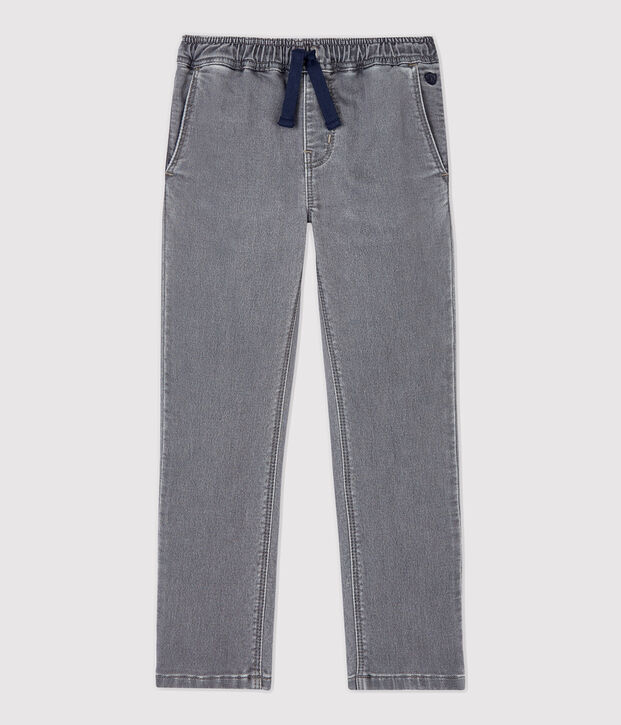 Pantalon regular en denim enfant gar&ccedil;on gris