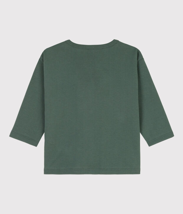 Tee-shirt manches longues b&eacute;b&eacute; en coton vert