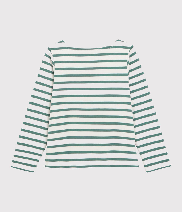 Marini&egrave;re &agrave; n&oelig;ud enfant fille blanc/vert