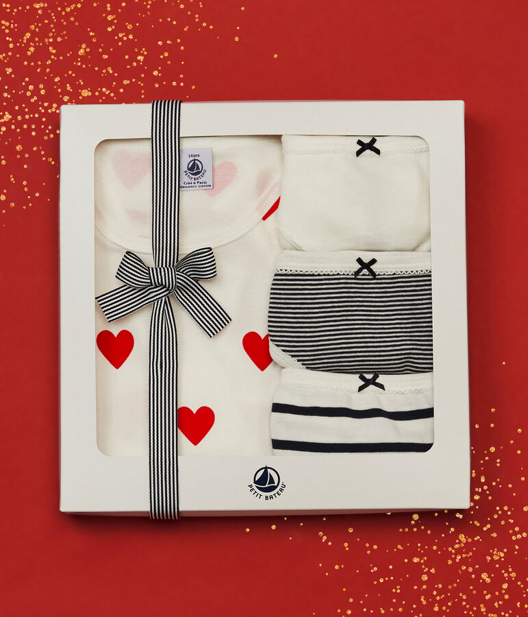 Lot de 3 culottes et d'un pyjama fille en coton variante 1