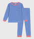 Pyjama enfant en coton manches longues à rayures