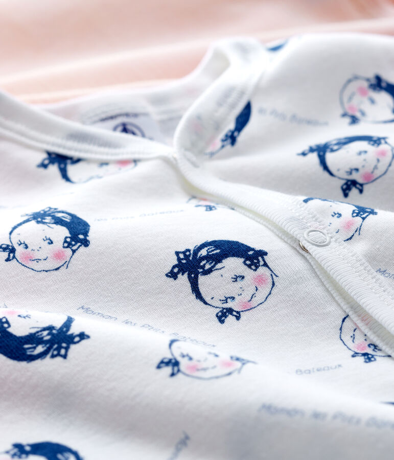 Lot de 2 dors-bien b&eacute;b&eacute; fille en c&ocirc;te multicouleur