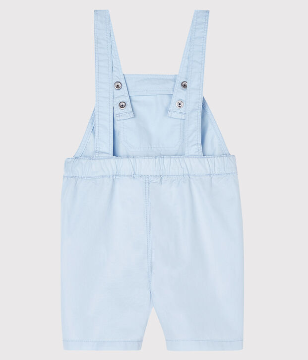 Salopette courte b&eacute;b&eacute; gar&ccedil;on bleu clair