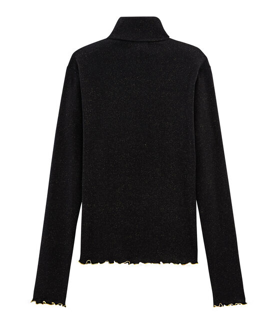 Sous pull pailleté femme noir NOIR/jaune OR