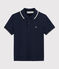 Polo manches courtes enfant garçon bleu SMOKING