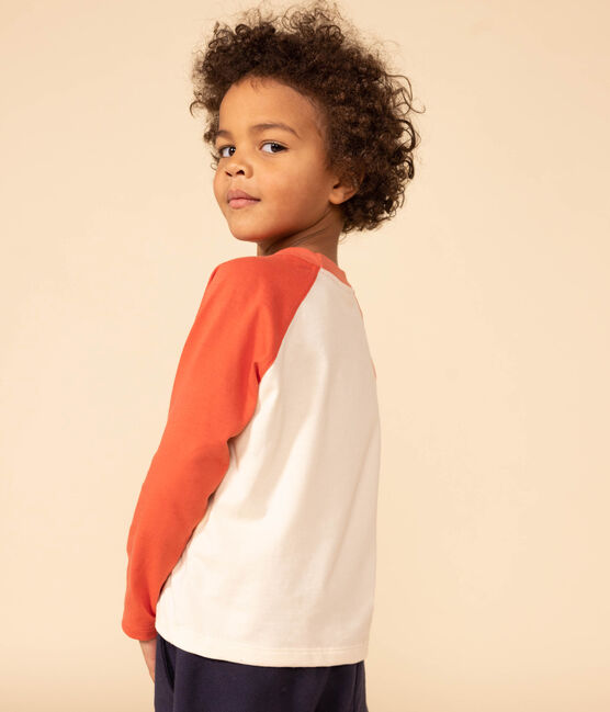 Tee-shirt manches longues en coton enfant garçon AVALANCHE/ OURSIN