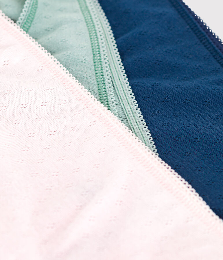 Lot de 3 culottes femme en coton unies variante 1