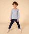 Marinière iconique en coton enfant fille / garçon AZUL/ MONTELIMAR