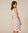 Nuisette en coton Femme blanc MARSHMALLOW/rouge TERKUIT