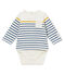 Body tee shirt manches longues bébé garçon blanc MARSHMALLOW/blanc MULTICO