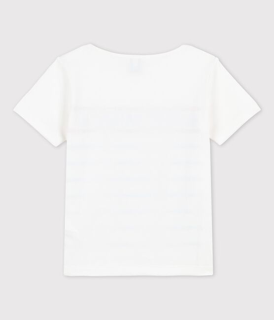 T-shirt en coton enfant fille / garçon blanc MARSHMALLOW