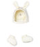 Lot bonnet et chaussons bébé en tubique variante 1