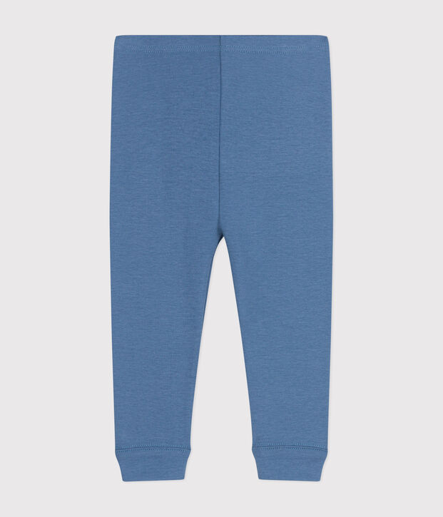 Legging en coton b&eacute;b&eacute; bleu