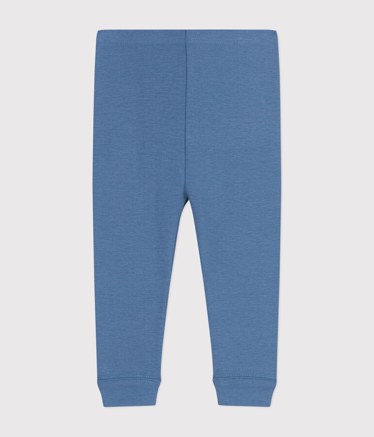 Legging en coton b&eacute;b&eacute; bleu