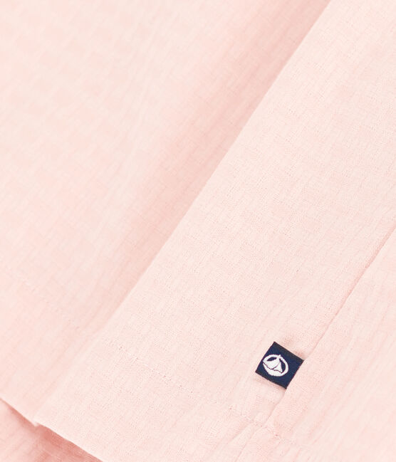 Robe sans manche en coton façonné enfant fille rose SALINE