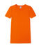 T-shirt femme en côte originale orange Feu