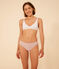 Soutien-gorge en coton et élasthanne femme blanc MARSHMALLOW