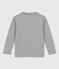 Tee-shirt manches longues en coton enfant garçon gris SUBWAY CHINE