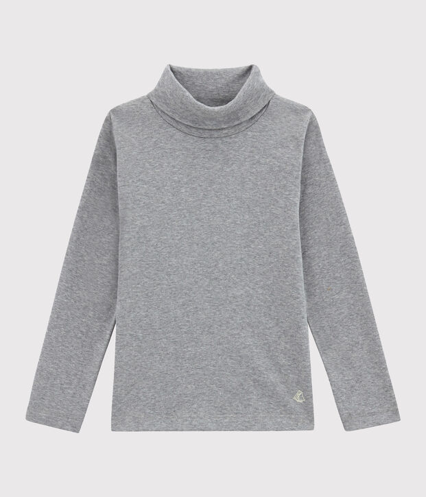 Sous pull uni enfant mixte gris