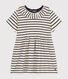 Robe manches courtes en jersey flammé bébé