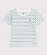 Teeshirt enfant en coton manches courtes à rayures