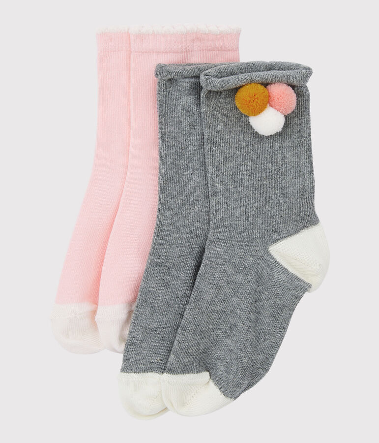 Lot de chaussettes enfant fille multicouleur