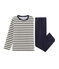 Pyjama petit garçon en velours bleu SMOKING/beige COQUILLE