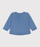 Sweatshirt en molleton bébé bleu BEACH