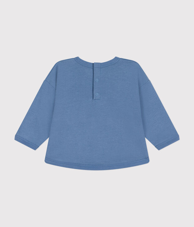 Sweatshirt en molleton b&eacute;b&eacute; bleu