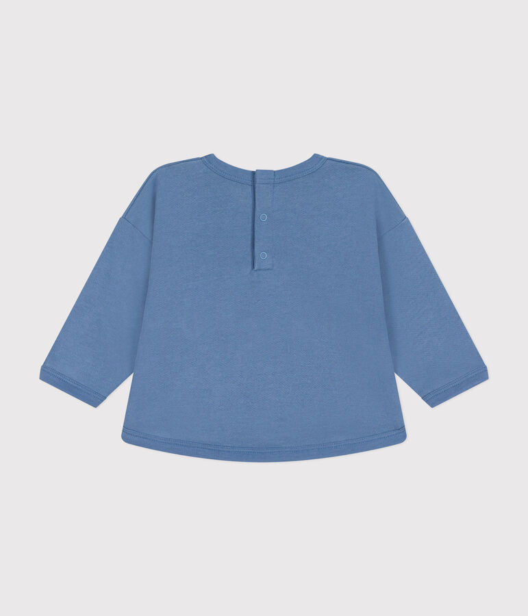 Sweatshirt en molleton b&eacute;b&eacute; bleu BEACH