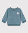 Sweatshirt bébé en bouclette velours uni GOBELIN