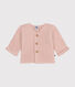 Cardigan en tricot point mousse bébé