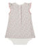 Robe-body bébé fille imprimée blanc MARSHMALLOW/bleu BRUT/ MULTICO