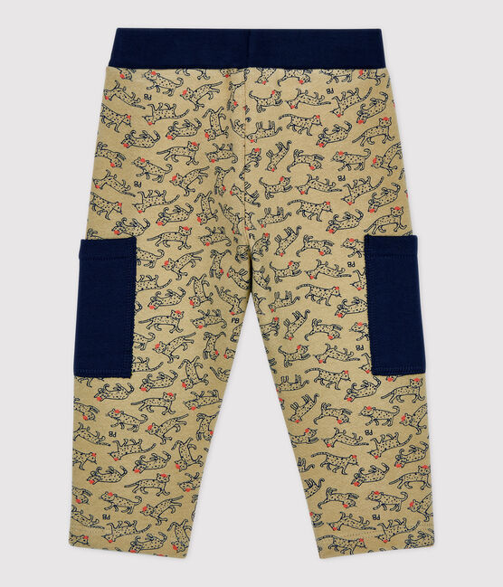 Pantalon en molleton bébé. beige JERRYCAN/ MULTICO