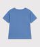 Tee-shirt enfant manches courtes imprim&eacute; bleu