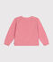 Cardigan en tricot contenant de la laine enfant fille rose ROSELINE CHINE