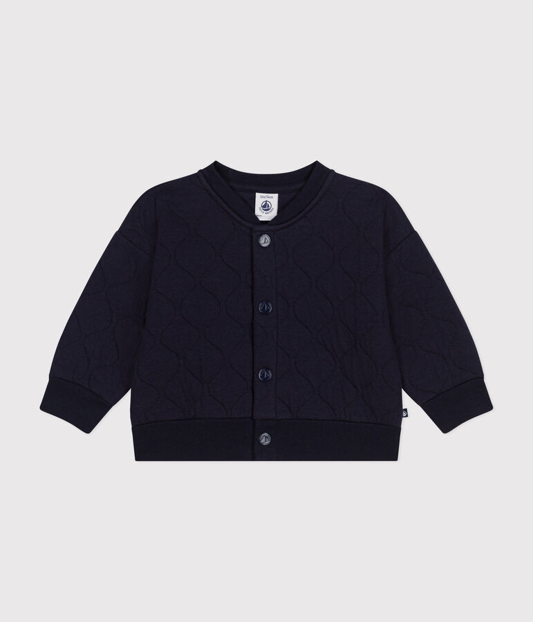 Teddy en tubique matelass&eacute; b&eacute;b&eacute; bleu SMOKING