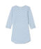 Body bébé garçon manches longues laine et coton bleu FRAICHEUR/gris TEMPETE