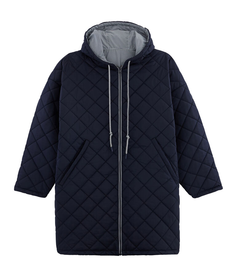 Coupe vent chaud long mixte bleu