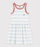 Robe rayée sans manche en coton enfant fille PLEINAIR/ MARSHMALLOW