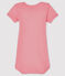 Body manches courtes b&eacute;b&eacute; fille rose